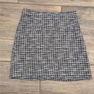 LOFT Tweed Pocket Shift Skirt